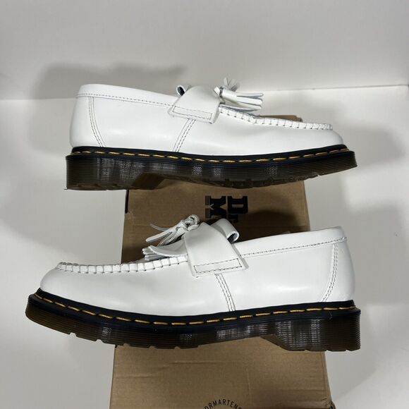 Size 8 M = 9.5 W - Dr. Martens Docs White Adrian Snaffle Loafers main image 4